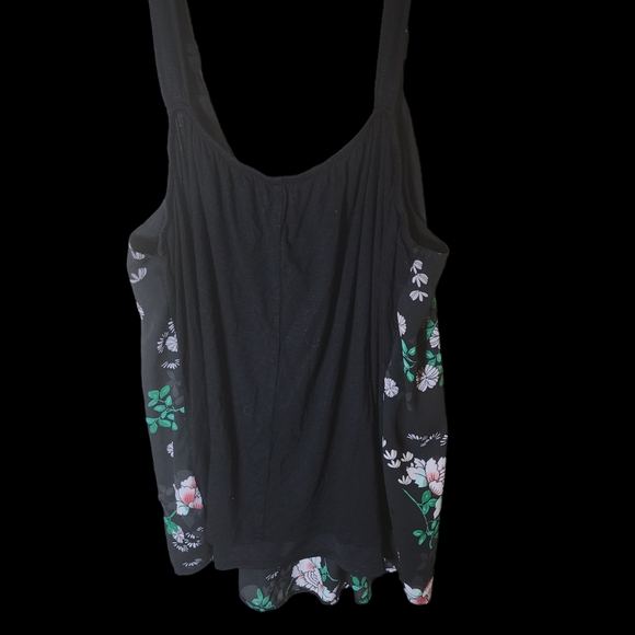 Maurices lined tank top blouse  floral Size 3 - Picture 2 of 3